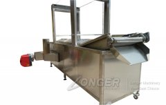Fully 304 Stainless Steel Continuous Chin-Chin Deep Fryer Machine with Belt Conveyor