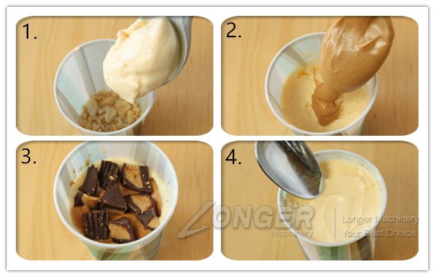 Layered Peanut Butter Brittle Ice Cream Pops 
